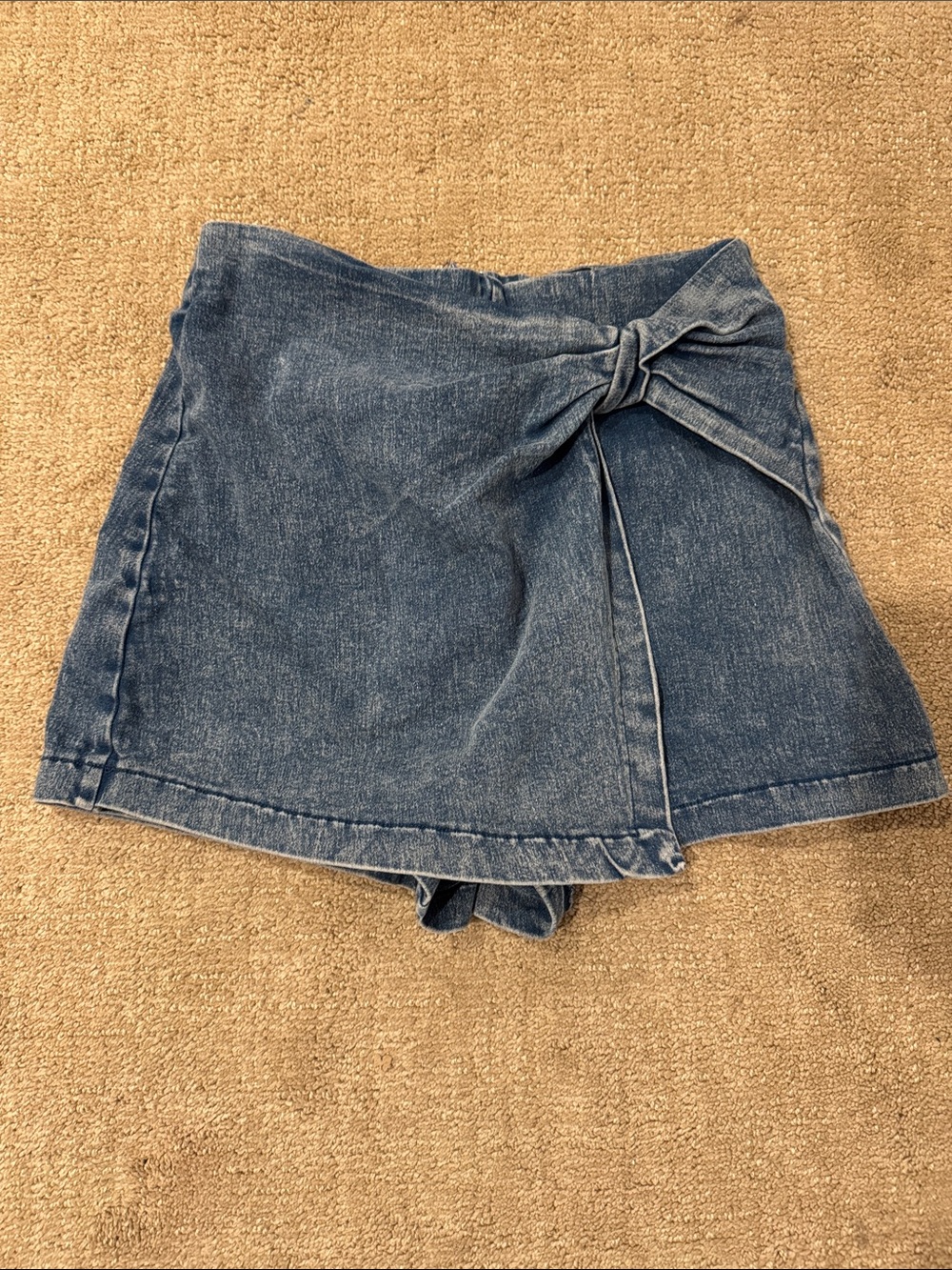 Flying Tomato Denim Blue Skort with Front Tie